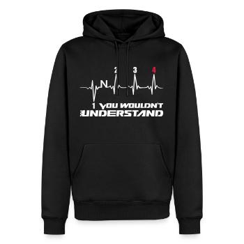 You Wouldn't Understand gear 4 - Männer Premium Bio Hoodie - Schwarz - Vorne - Nico (187cm)