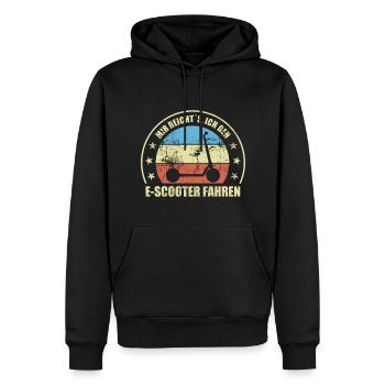 Mir Reichts Ich Geh E-Scooter Fahren E-Roller - Männer Premium Bio Hoodie - Schwarz - Vorne - Nico (187cm)