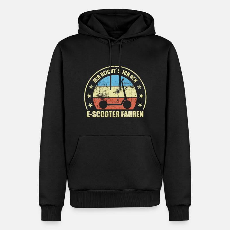 Mir Reichts Ich Geh E-Scooter Fahren E-Roller - Männer Premium Bio Hoodie - Schwarz