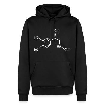 Adrenalin Formel Chemie Physik Student Geschenk - Männer Premium Bio Hoodie - Schwarz - Vorne - Nico (187cm)