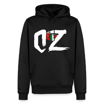 DZ Algeria Algerian Flag - Men’s Premium Organic Hoodie - black - Front - Nico (187cm)
