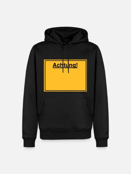 Schild - Männer Premium Bio Hoodie - Schwarz