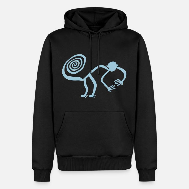Nazca Monkey - Sweat à capuche Premium bio Homme - undefined