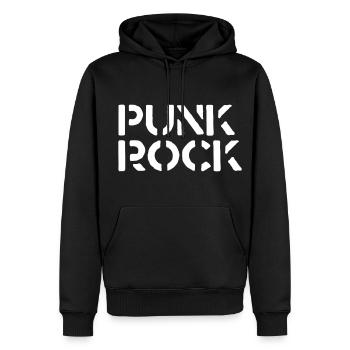 Punk Rock - Männer Premium Bio Hoodie - Schwarz - Vorne - Nico (187cm)