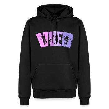 Feen Geburtstag 4 Jahre Mädchen Kleine Fee - Männer Premium Bio Hoodie - Schwarz - Vorne - Nico (187cm)