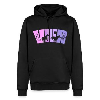Geburtstag Mädchen 4 Jahre alt Pferd Pferde - Männer Premium Bio Hoodie - Schwarz - Vorne - Nico (187cm)