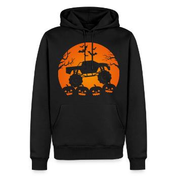 Monster Truck Trick Or Treat I Offroad Halloween - Men’s Premium Organic Hoodie - black - Front - Nico (187cm)