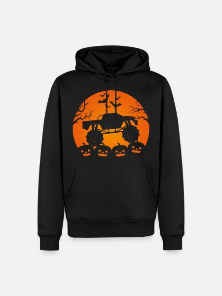 Monster Truck Trick Or Treat I Offroad Halloween - Men’s Premium Organic Hoodie - black