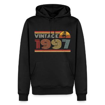 1997 Limited Edition Geburtstag Outfit 1997 vintag - Männer Premium Bio Hoodie - Schwarz - Vorne - Nico (187cm)