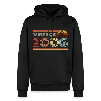 2006 Limited Edition Geburtstag Outfit 2006 vintag - Männer Premium Bio Hoodie - Schwarz - Vorne - Nico (187cm)
