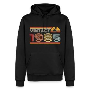 1985 Limited Edition Geburtstag Outfit 1985 vintag - Männer Premium Bio Hoodie - Schwarz - Vorne - Nico (187cm)