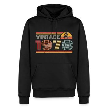 1978 Limited Edition Geburtstag Outfit 1978 vintag - Männer Premium Bio Hoodie - Schwarz - Vorne - Nico (187cm)