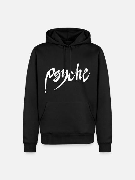 Psyche - Red Logo - Men’s Premium Organic Hoodie - black