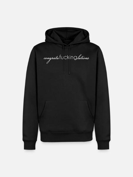 Congratulations - Men’s Premium Organic Hoodie - black