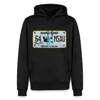 Welcome to Nassau Bahamas - Sweat à capuche Premium bio Homme - noir - Devant - Nico (187cm)