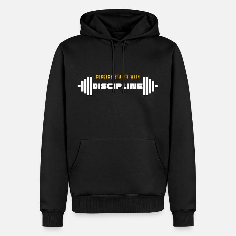 Success Starts With Discipline - Männer Premium Bio Hoodie - Schwarz
