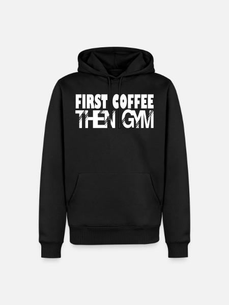 dann Fitnessstudio - Männer Premium Bio Hoodie - Schwarz