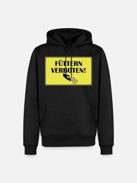 Fuettern forbidden - Men’s Premium Organic Hoodie - black
