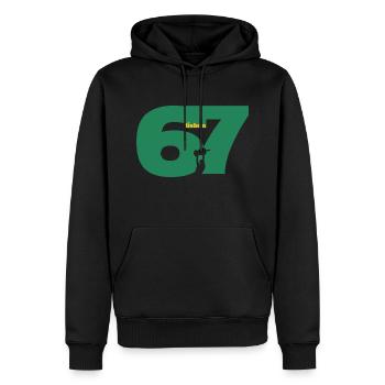 Lisboa 1967 - Men’s Premium Organic Hoodie - black - Front - Nico (187cm)