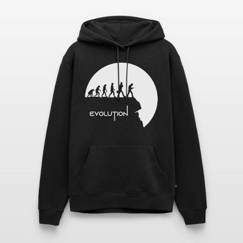 Evolution Smartphone Generation Zero Y Geschenk Männer Premium Bio Hoodie