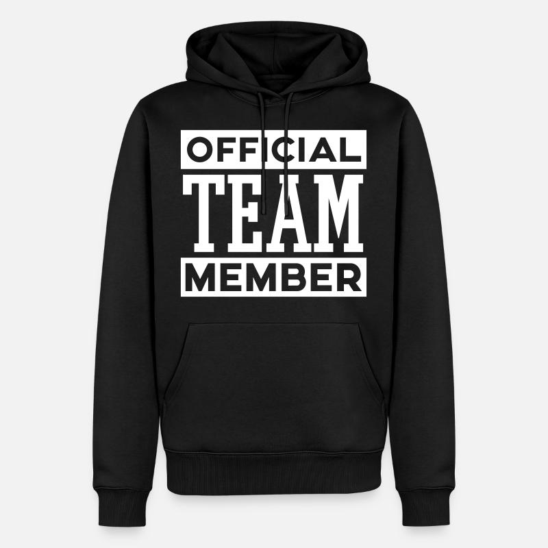 OFFICIAL TEAM MEMBER - Männer Premium Bio Hoodie - Schwarz