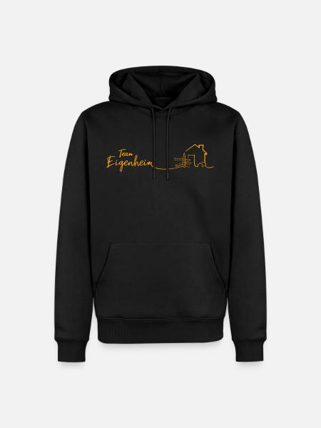 Team Eigenheim Hausbau - Männer Premium Bio Hoodie - Schwarz