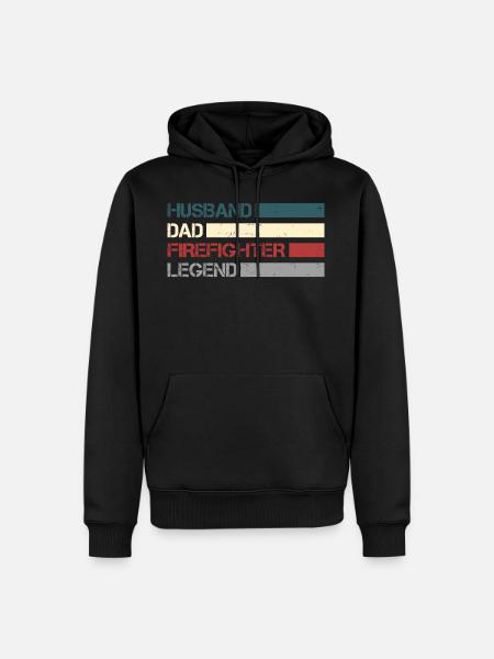 Fireman and legend - Men’s Premium Organic Hoodie - black