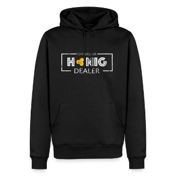 Imker Bienen Honig Motiv lustig - Männer Premium Bio Hoodie - Schwarz - Vorne - Nico (187cm)