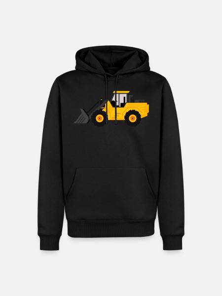 Excavator - Men’s Premium Organic Hoodie - black