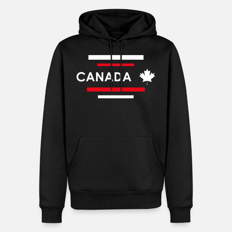 Canada - Sweat à capuche Premium bio Homme - noir