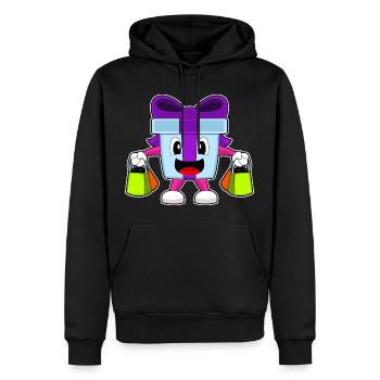 Forfait Achats de Noël - Sweat à capuche Premium bio Homme - noir - Devant - Nico (187cm)