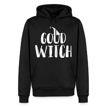 Bonne chemise magique de la sorcière - Sweat à capuche Premium bio Homme - noir - Devant - Nico (187cm)