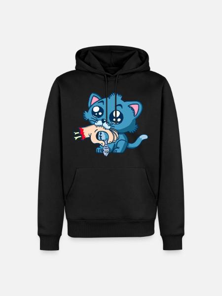 Gourmet kitten - Men’s Premium Organic Hoodie - black