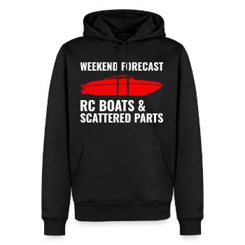 Rc Boat Racing Course de hors-bord électrique - Sweat à capuche Premium bio Homme - noir - Devant - Nico (187cm)