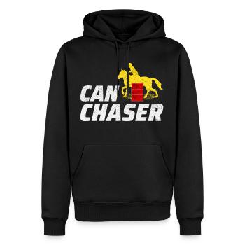 Barrel Racer Reiten Racing Rodeo Lustig - Männer Premium Bio Hoodie - Schwarz - Vorne - Nico (187cm)