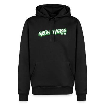 Grün Weiss 1899 - Männer Premium Bio Hoodie - Schwarz - Vorne - Nico (187cm)