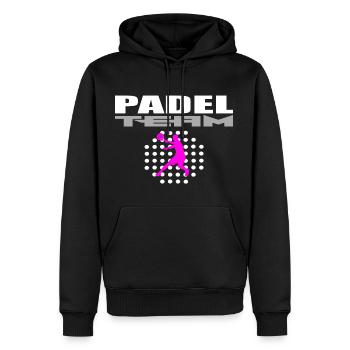 Padel-Mannschaft - Männer Premium Bio Hoodie - Schwarz - Vorne - Nico (187cm)