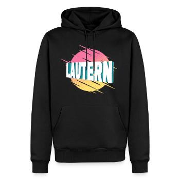 Lautern Kaiserslautern Allemagne City Font - Sweat à capuche Premium bio Homme - noir - Devant - Nico (187cm)