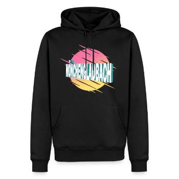 Mönchengladbach Deutschland Stadt Schrift Vintage - Männer Premium Bio Hoodie - Schwarz - Vorne - Nico (187cm)