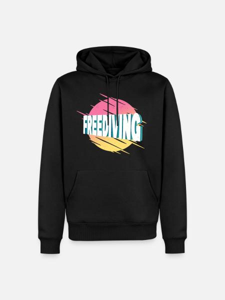 Freediving Freediving Freediving Diving - Men’s Premium Organic Hoodie - black