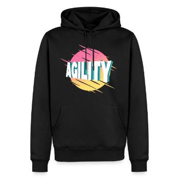 Agility Dog Sport Dog Sports Dog Training - Sweat à capuche Premium bio Homme - noir - Devant - Nico (187cm)