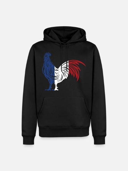 Flagge von Frankreich - Flagge Frankreich - Wurzeln - Männer Premium Bio Hoodie - Schwarz