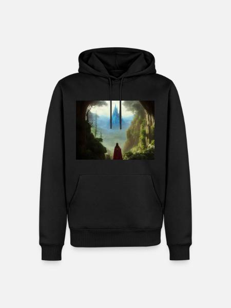 The hero's path - Men’s Premium Organic Hoodie - black