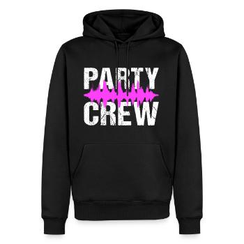 Party Crew Musik Festival - Männer Premium Bio Hoodie - Schwarz - Vorne - Nico (187cm)