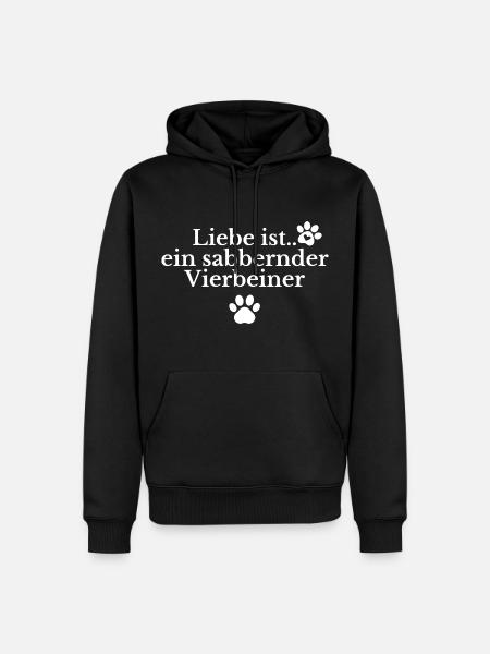 Funny dog saying - Men’s Premium Organic Hoodie - black