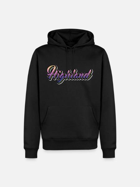HIghland - Männer Premium Bio Hoodie - Schwarz