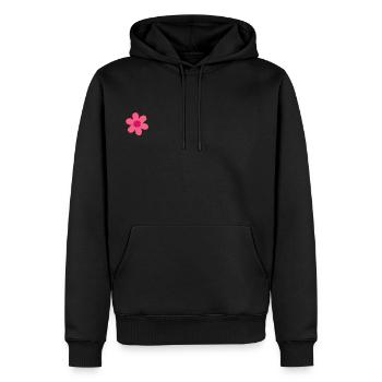 Little pink flower - Männer Premium Bio Hoodie - Schwarz - Vorne - Nico (187cm)