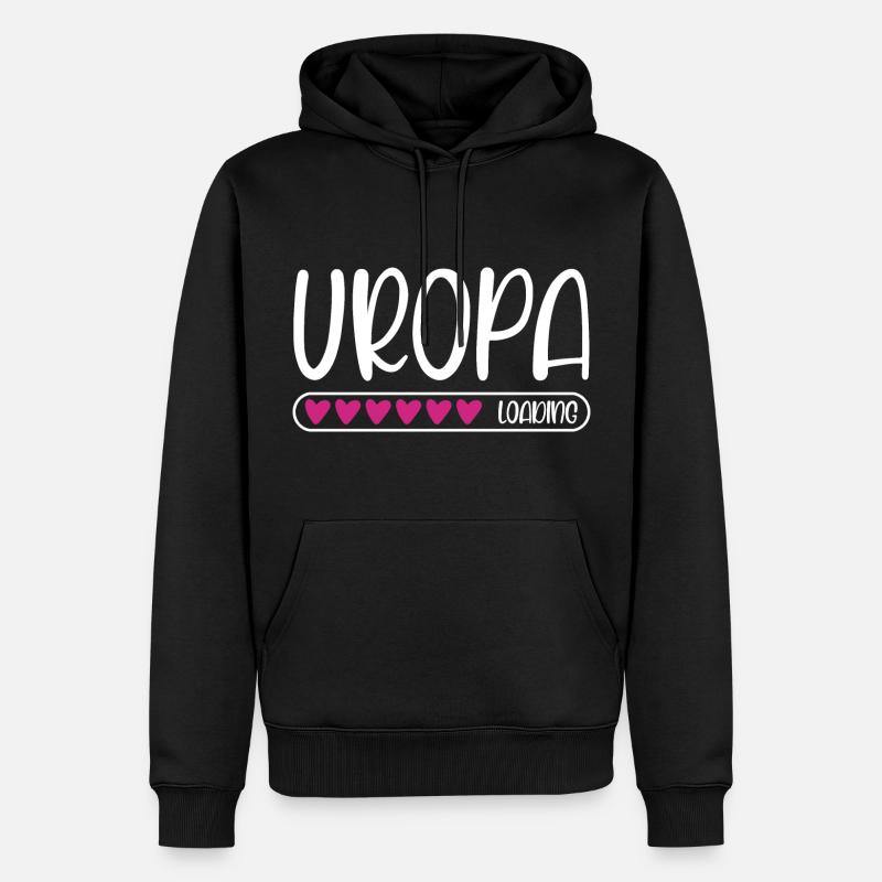Uropa loading - Männer Premium Bio Hoodie - Schwarz