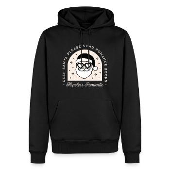 Weihnachtsbücher Dark Romance Reader - Männer Premium Bio Hoodie - Schwarz - Vorne - Nico (187cm)