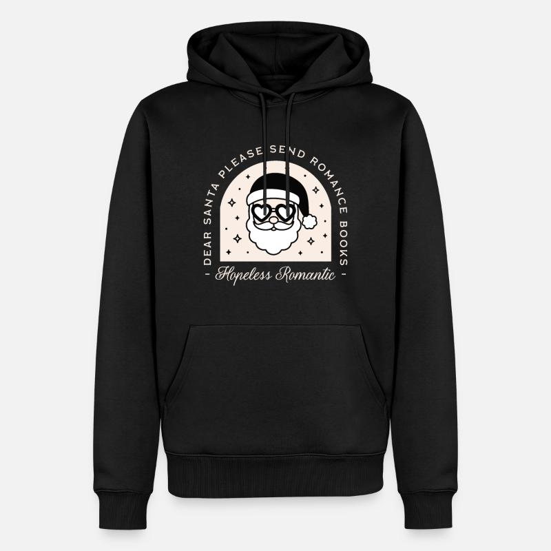 Weihnachtsbücher Dark Romance Reader - Männer Premium Bio Hoodie - Schwarz